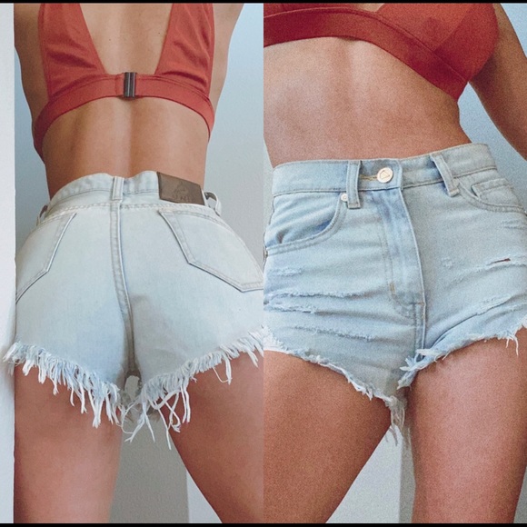 UNIF Pants - SOLD STORE UNIF high waist denim shorts